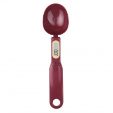 Kitchen spoon with weighing function and LCD display - Violet