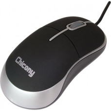 Chicony Wired optical mouse, 800dpi, PS2, black / silver